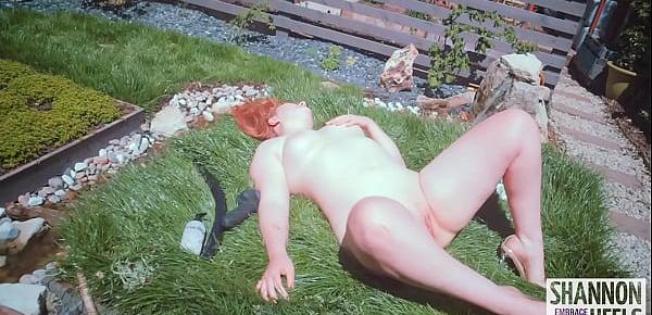  Giving the Neighbours a Show, Outdoor Squirt - Shannon Heels